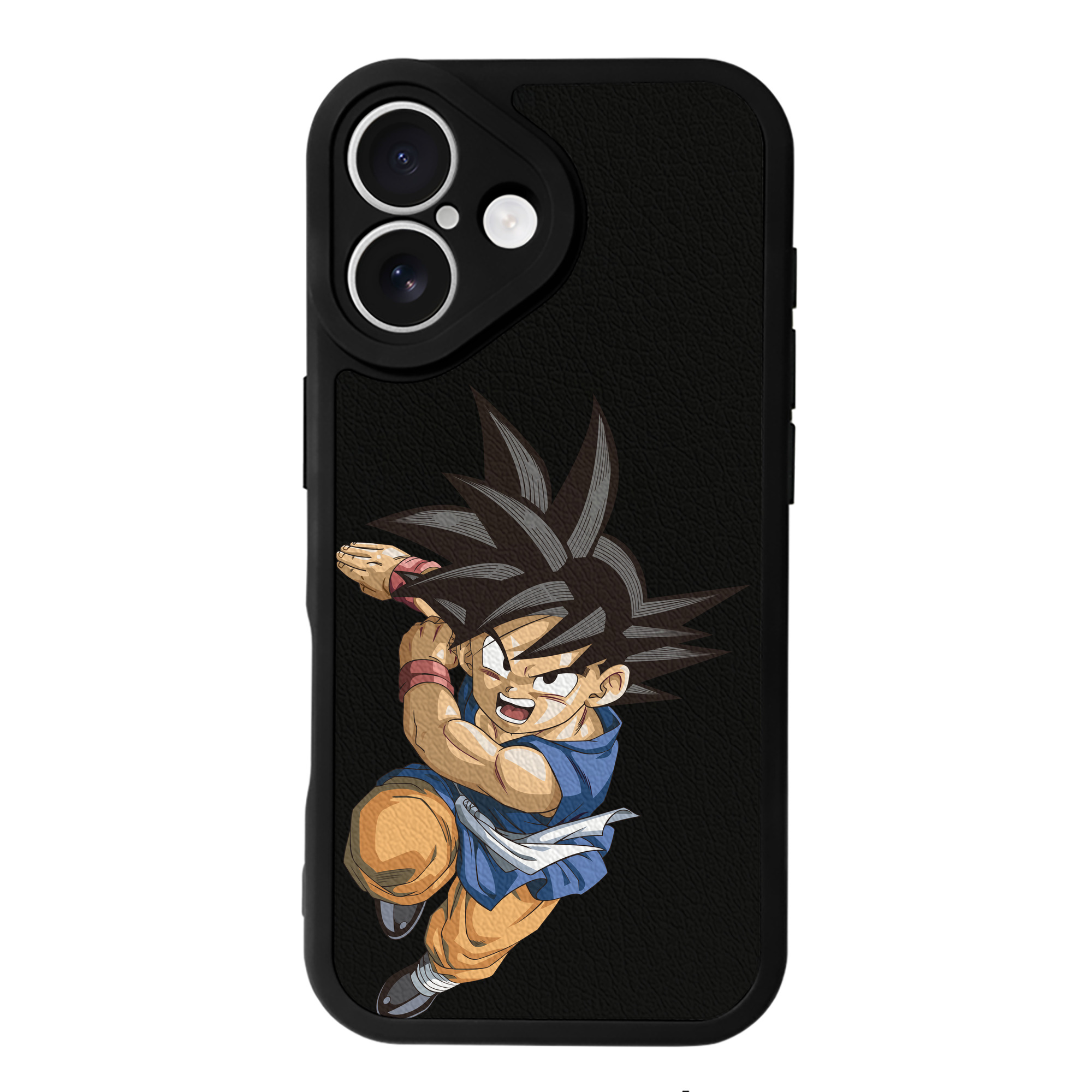 （画像用） ドラゴンボール 孫悟空（そん ごくう）Son Goku カカロット DRAGON BALL Kakarotto 【iPhone 16シリーズ対応】シリコンスマホケース（レザー調） 材質：シリコン